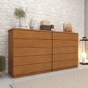 Ver imagem 1 de Kit 2 Cômodas 5 Gavetas Espresso Móveis