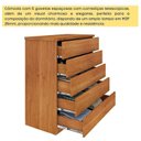 Ver imagem 6 de Kit 2 Cômodas 5 Gavetas Espresso Móveis Bege/Cinamomo