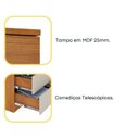 Ver imagem 6 de Kit 2 Cômodas 5 Gavetas Espresso Móveis Bege/Cinamomo/Off White