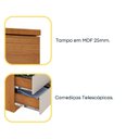 Ver imagem 5 de Kit 2 Cômodas 5 Gavetas Espresso Móveis Bege/Cinamomo/Off White