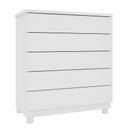 Ver imagem 3 de Kit 2 Cômodas 5 Gavetas com Pés Espresso Móveis