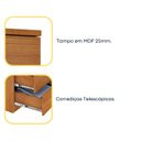 Ver imagem 5 de Kit 2 Cômodas 5 Gavetas com Pés Espresso Móveis