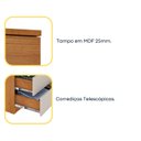 Ver imagem 5 de Kit 2 Cômodas 5 Gavetas com Pés Espresso Móveis