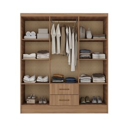 Guarda Roupa Casal 6 Portas 2 Gavetas 8 Prateleiras 1 Cabideiro California - 3