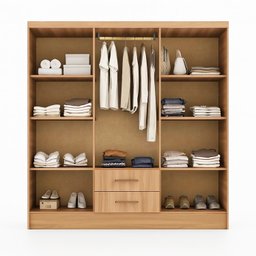 Guarda Roupa Casal 6 Portas 2 Gavetas 8 Prateleiras 1 Cabideiro California - 4