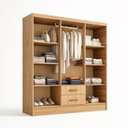 Ver imagem 7 de Guarda Roupa Casal 6 Portas 2 Gavetas 8 Prateleiras 1 Cabideiro California