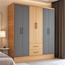 Ver imagem 1 de Guarda Roupa Casal 6 Portas 2 Gavetas 8 Prateleiras 1 Cabideiro California