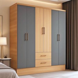 Guarda Roupa Casal 6 Portas 2 Gavetas 8 Prateleiras 1 Cabideiro California - 1