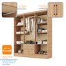 Guarda Roupa Casal 6 Portas 2 Gavetas 8 Prateleiras 1 Cabideiro California - 5