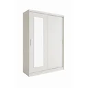Ver imagem 1 de Guarda-roupa Solteiro 2 Portas de Correr 1 Espelho 1 Gaveta 6 Prateleiras 1 Cabideiro Palhoça