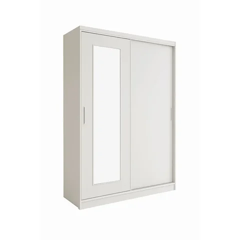 Guarda-roupa Solteiro 2 Portas de Correr 1 Espelho 1 Gaveta 6 Prateleiras 1 Cabideiro Palhoça