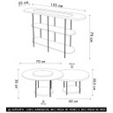 Ver imagem 4 de Aparador Infinity e Mesas de Centro Sky Off White - Hb Móveis