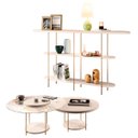 Ver imagem 2 de Aparador Infinity e Mesas de Centro Sky Off White - Hb Móveis