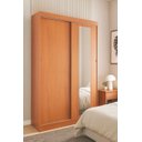 Ver mais imagens de Guarda Roupa Solteiro 2 Portas de Correr 1 Espelho 1 Gaveta 6 Prateleiras 1 Cabideiro Palhoça