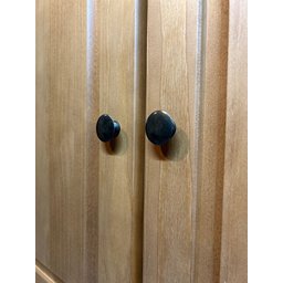 Cristaleira Rústica em Madeira Maciça 4+4 Portas para sala de Jantar Linha Rubi - 5