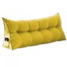Almofada de Apoio Para Encosto de Cabeceira Mel Solteiro 100 cm Suede Amarelo - DL Decor - 1