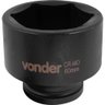 Soquete Sextavado Impacto Encaixe 3/4 60mm Aço Cromo Vonder - 2