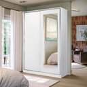 Ver imagem 3 de Guarda-roupa 2 Portas de Correr 3 Espelhos Kappesberg Adapt Branco