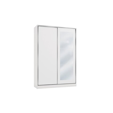 Guarda-roupa 2 Portas de Correr 3 Espelhos Kappesberg Adapt Branco