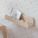 Ver imagem 2 de Kit 2 Prateleiras Infantil Ondinha 60cm Natural