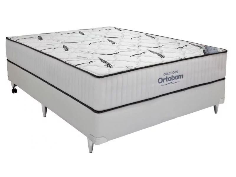 Cama Ortobom Casal Highfoam 138x188x51 + Box Ortobom