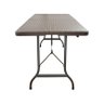Mesa Dobrável Tipo Maleta 180cm Marrom - 2