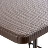Mesa Dobrável Tipo Maleta 180cm Marrom - 3