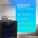 Ver imagem 7 de Adega de Vinhos Compressor Hq 36 Litros 12 Garrafas Preto Hq-av12h 220v