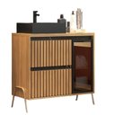 Ver imagem 6 de Gabinete de Banheiro 80cm com Cuba Ref 821 Branco/Itapuã/Portoro