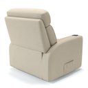 Ver imagem 3 de Poltrona do Papai Reclinável em Couro Cor Bege com Massagem Reclinação Elétrica - Modelo Nina