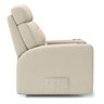 Poltrona do Papai Reclinável em Couro Cor Bege com Massagem Reclinação Elétrica - Modelo Nina - 4
