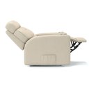 Ver imagem 5 de Poltrona do Papai Reclinável em Couro Cor Bege com Massagem Reclinação Elétrica - Modelo Nina