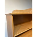 Ver imagem 7 de Estante para Livros Rústica 100% Madeira Maciça 5 Prateleiras Escritório e Sala Pés em Madeira Maciça Linha Rubi