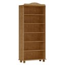 Ver imagem 3 de Estante para Livros Rústica 100% Madeira Maciça 5 Prateleiras Escritório e Sala Linha Rubi