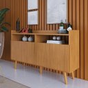 Ver imagem 1 de Buffet Aparador Intense 4 Portas 2 Nichos Retrô Balcão Sala Cantinho do Café