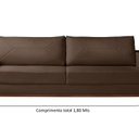 Ver imagem 3 de Sofá 3 Lugares Roma Veludo 1,80M