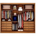 Ver imagem 3 de Guarda Roupa Casal Livorno 6 Portas 8 Gavetas Cinamomo - Novo Horizonte