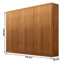 Ver imagem 2 de Guarda Roupa Casal Livorno 6 Portas 8 Gavetas Cinamomo - Novo Horizonte