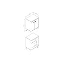 Ver imagem 2 de Balcão de Cozinha C/ Tampo Torino C/ 2 Portas 70cm Mel - Movelbento