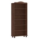 Ver imagem 3 de Estante para Livros Rústica 100% Madeira Maciça 5 Prateleiras Escritório e Sala Linha Rubi