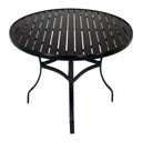 Ver imagem 1 de Mesa com Tampo Ripado Alumínio para Cozinha Preto
