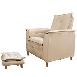 Poltrona para Clinica de Estética Malu Puff e Almofada Capuccino - 2