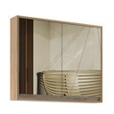 Ver imagem 3 de Armário Espelheira de Banheiro 80cm 02 Portas Ref 821