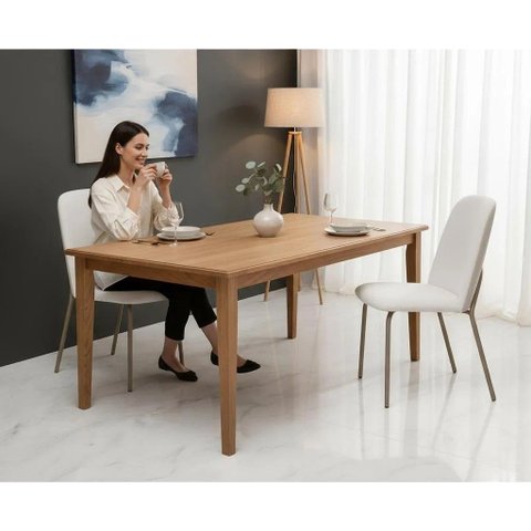 Kit 4 Cadeiras Gourmet Dubai Dara Pintura Eletrostática Champagne Revestimento Premium