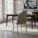 Ver imagem 5 de Kit 4 Cadeiras Gourmet Dubai Dara Pintura Eletrostática Champagne Revestimento Premium