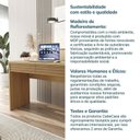 Ver imagem 6 de Conjunto de Escritório com Escrivaninha e Armário Samambaia CabeCasa MadeiraOriginals Carvalho Marrom