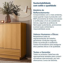 Kit 2 Peças Escrivaninha e Armário Multiuso com Ripado Samambaia Cabecasa Madeiramadeira - 14
