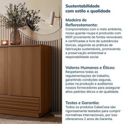 Kit 2 Peças Escrivaninha e Armário Multiuso com Ripado Samambaia Cabecasa Madeiramadeira - 14