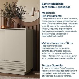 Kit 2 Peças Escrivaninha e Armário Multiuso com Ripado Samambaia Cabecasa Madeiramadeira - 14
