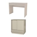 Ver imagem 2 de Conjunto de Escritório com Escrivaninha e Armário Samambaia CabeCasa MadeiraOriginals Off White Branco
